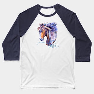 Horse Lover Wild and Free Baseball T-Shirt